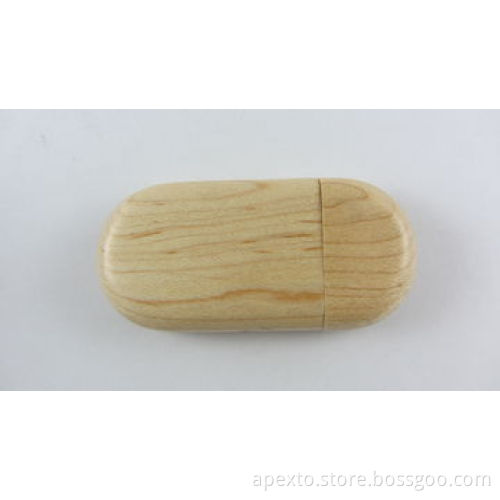 Eco-friendly Wood USB Flash Drive with 512MB to 32GB Capacities, Supports Data Pre-loading